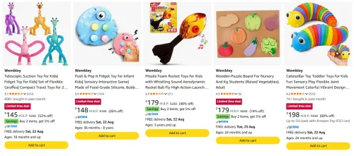 Image of Wembley Toys Starting @ ₹145