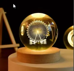 Wengonvila Galaxy Crystal Ball Night Light