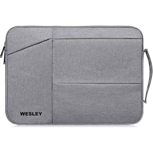 Image of Wesley Aura Laptop Sleeve Computer Carrying Case Compatible for 15.6 Inch laptops (Grey)