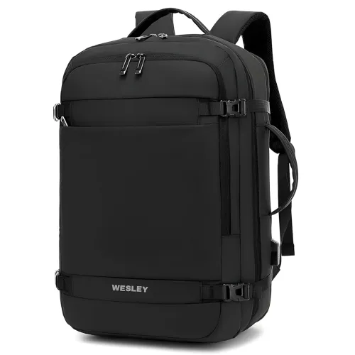 Image of Wesley Luxur 45 Ltrs Overnighter Expandable Travel Laptop Backpack, Flight Cabin Approved Carry On with 16 inch Laptop C