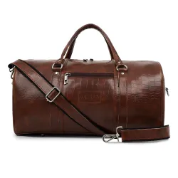 Wesley Vintage Faux Leather Duffel Bag