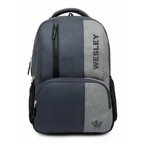 Image of Wesley Vintage faux leather Water Resistant Laptop Backpack/ Casual Backpack/ Daypack/ Travel Backpack/ College Bag For 