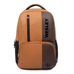 Wesley Vintage faux leather Water Resistant Laptop Backpack 