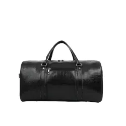 Wesley Vintage Faux Leather Weekender Travel Duffel Bag