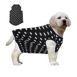 Western Era Funky Soft Cotton Dog T-Shirt, Comfortable Dog Clothing, Sleeveless Vest Puppy Outfit, Apparel (Large - 20in