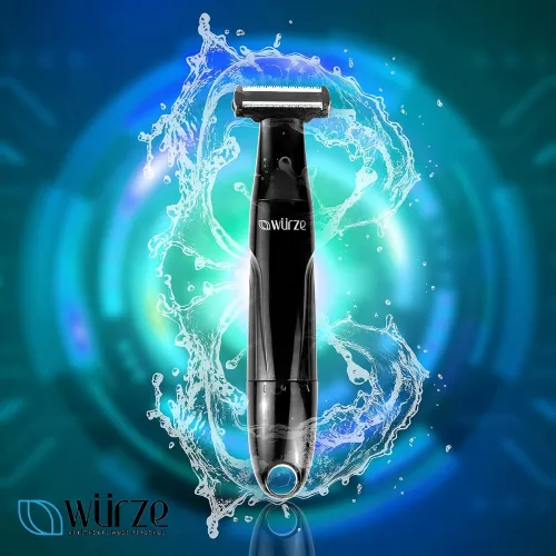 Image of Wet & Dry Men's Hair Trimmer For Face Body Beard With 2 Detachable Clippers 3 Combs 1.5 mm, 3 mm & 5 mm Waterproof IPX 5