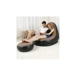 WEYLYN Inflatable Leisure Sofa Chair and Footstool with Air Pump