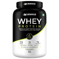 Whey Protein (Rich Chocolate, 1kg) | 24g Protein & 10g EAA | Protein Powder Powered By Xymore Tech.| No Artifical Flavour or Sweetener