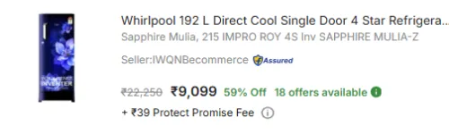 Image of Whirlpool 192 L Direct Cool Single Door 4 Star Refrigerator