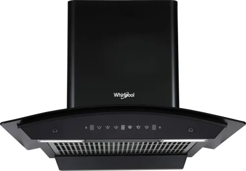 Image of Whirlpool 60cm Auto Clean Curved Glass Chimney
