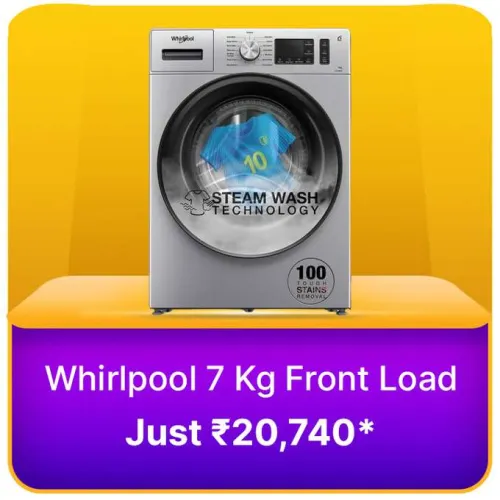 Image of Whirlpool 7 Kg Washing Machines @ ₹20740 on Flipkart big Billion Days Sale