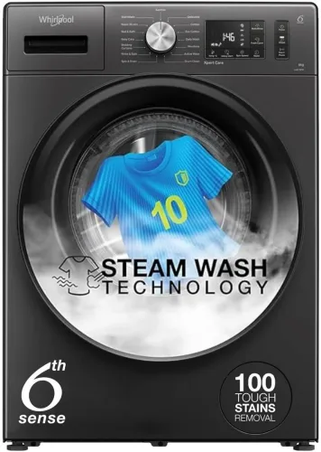 Image of Whirlpool 8 kg 5 Star Fully Automatic Front Load Washing Machine (XS8014BWME)