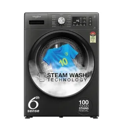 Whirlpool 9kg 5-Star Inverter Front Load Washing Machine Heater