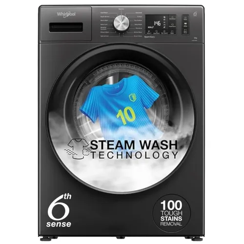 Image of Whirlpool XS8014BWME 8 kg 5 Star Front Load Washing Machine 