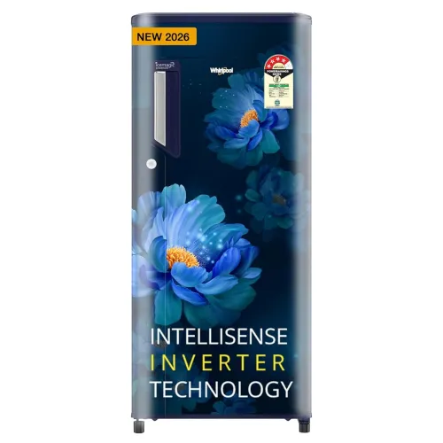 Image of Whirlpool 192 L 4 Star Icemagic Powercool Direct-Cool Single Door Refrigerator (215 IMPC PRM 4S SAPPHIRE PEONY-Y, Blue, 