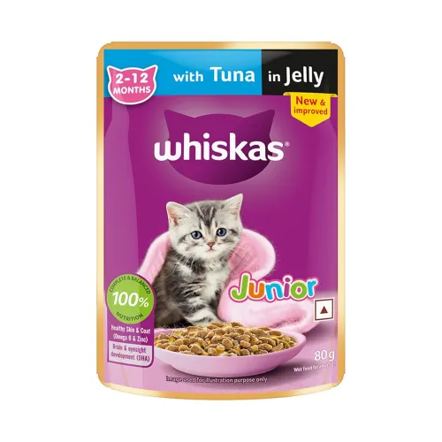 Image of Whiskas Junior Wet Cat Food 80g (PO1)