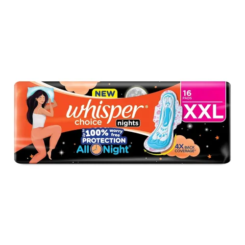 Image of Whisper Choice Nights 16 XXL Pads Up To Protection