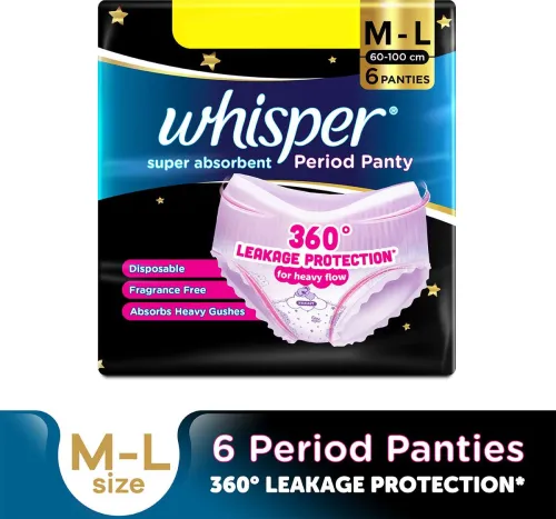 Image of Whisper Super Absorbent Period Panty, Po6