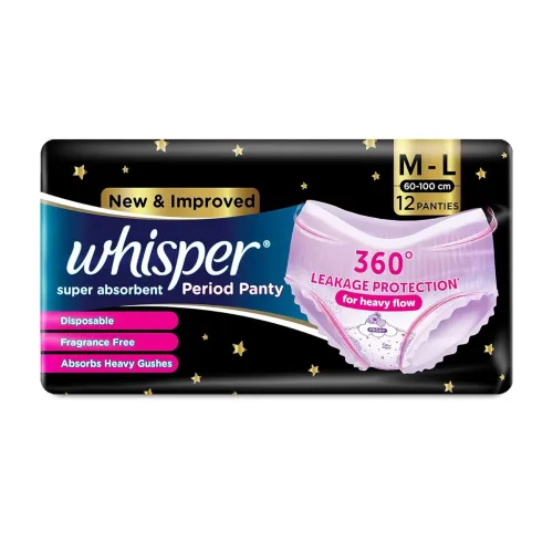 Image of Whisper Super Absorbent Period Panty (12 M-L Pants) 