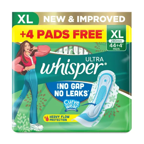Image of Whisper Ultra XL Sanitary Pads – 48 Count