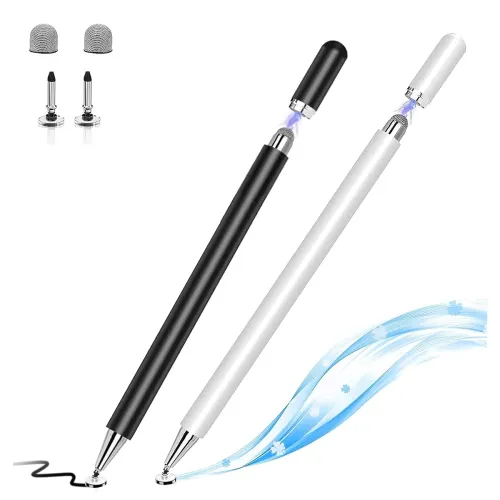 Image of WHITE CHERRY Aluminium Stylus Pen 2-in-1 (Set of 2)