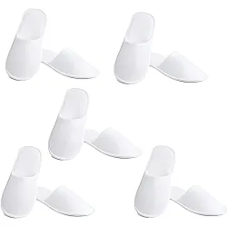 White Disposable Cotton Slippers for Women