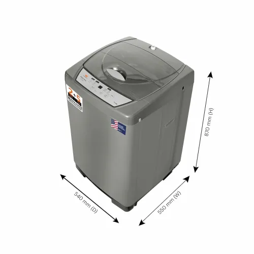 Image of White Westinghouse 7.5kg Ultra Hydrant Technology Fully-Automatic Top Loading Washing Machine (HDT7500 / GREY/Ultra Hydr