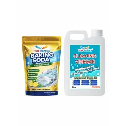 White Cleaning Vinegar 1L & Baking Soda 900g Combo Pack