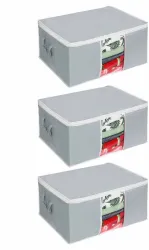 whitekrafts Double Cotton Duvet Cover  (Grey)