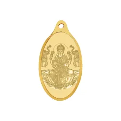 WHP Jewellers 24kt (999) 2 gram Goddess Lakshmi Pendant Yellow Gold 