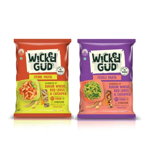 Image of WickedGud 2X Fiber Penne & Fusilli Pasta Combo 