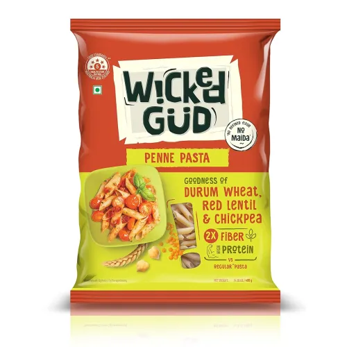 Image of WickedGud 2X Fiber Penne Pasta 400gm