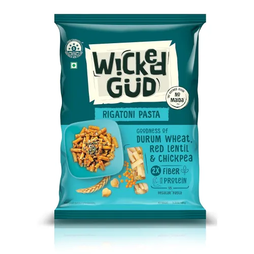 Image of WickedGud 2X Fiber Rigatoni Pasta 400gm