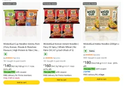 Wickedgud Cup Noodles Starting @ ₹70