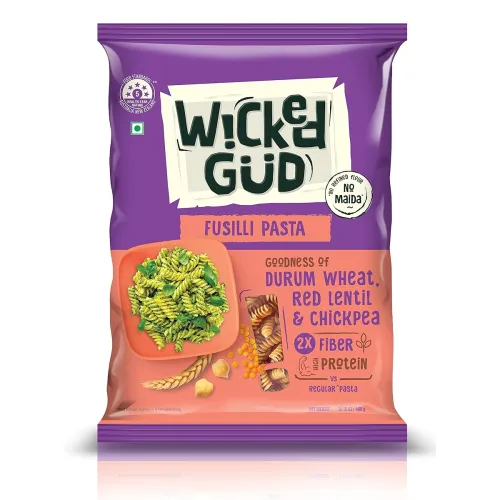 Image of WickedGud Fusilli Pasta Semolina Wheat 400gm