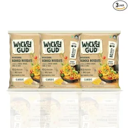 WickedGud Hakka Noodles, Pack of (200gm x 3)