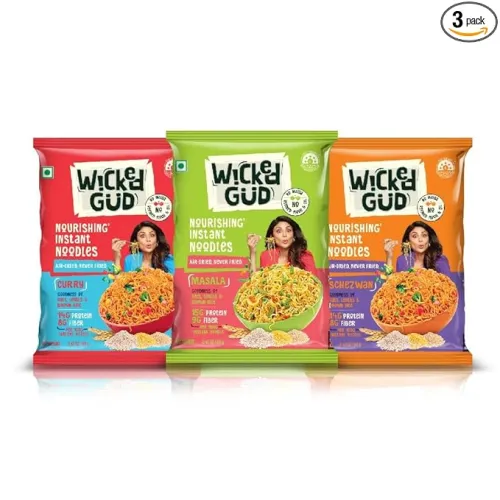 Image of WickedGud Instant Noodles (No Maida, No Oil, High Protein) 