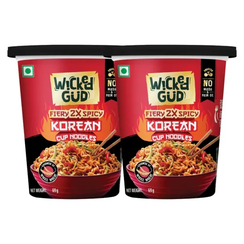 Image of WickedGud Korean Cup Noodles Combo (69g × 2)