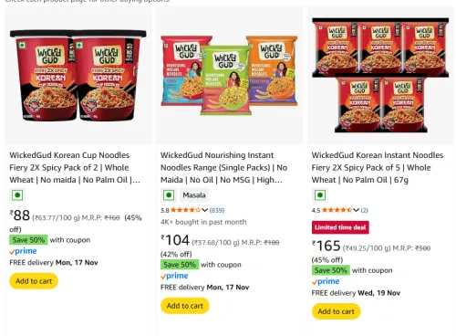 Image of WickedGud Noodles From ₹44