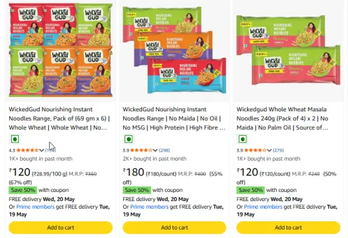 Image of Wickedgud Noodles Minimum 50% Discount + Extra 50% Coupon 