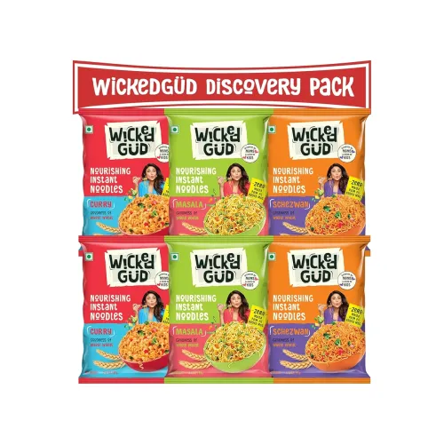 Image of WickedGud Nourishing Instant Noodles 69gms pack of 6