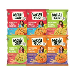 WickedGud Nourishing Instant Noodles Range, Pack of 6 (69 gm x 6)