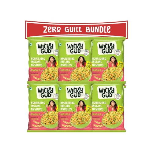 Image of WickedGud Nourishing Masala Instant Noodles (69 gm x 6)
