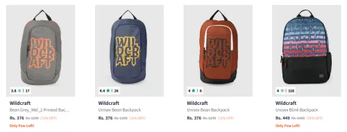 Image of Widcraft Backpacks at minimum 70% Discount