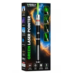 WIDELY PURE Green Laser Pointer Pen, High Brightness, 