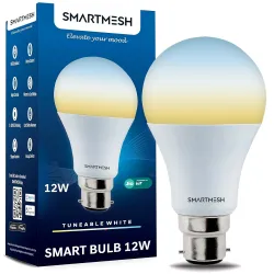 Wifi Cct Smart Bulb Powered By Jio Iot| 12 Watt,| Tuneable White, Shades Of White From Warm To Cool White | 