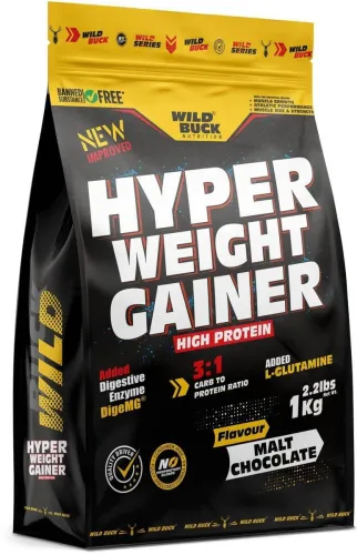Image of WILD BUCK Hyper Weight Gainer With Protein, 1kg