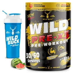 WILD BUCK Wild Pre-X3 Hardcore Pre-Workout Supplement With Creatine Monohydrate,
