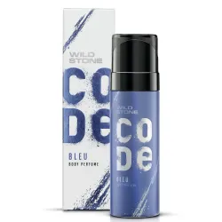 WILD STONE CODE Bleu Body Spray Perfume for Men, 150 ml | No Gas Deo