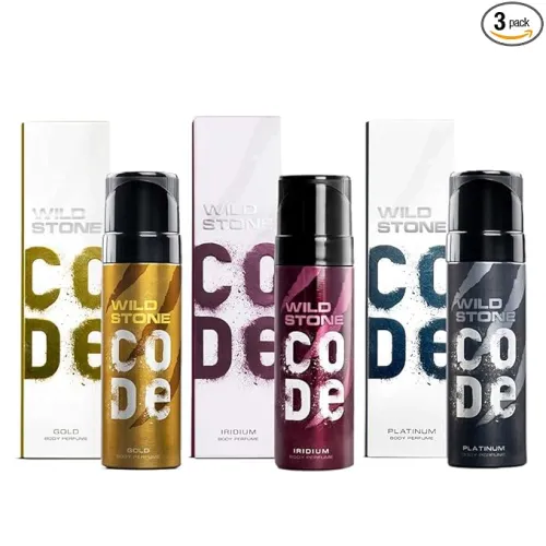 Image of Wild Stone CODE Gold Platinum Body Perfume for Men Po3